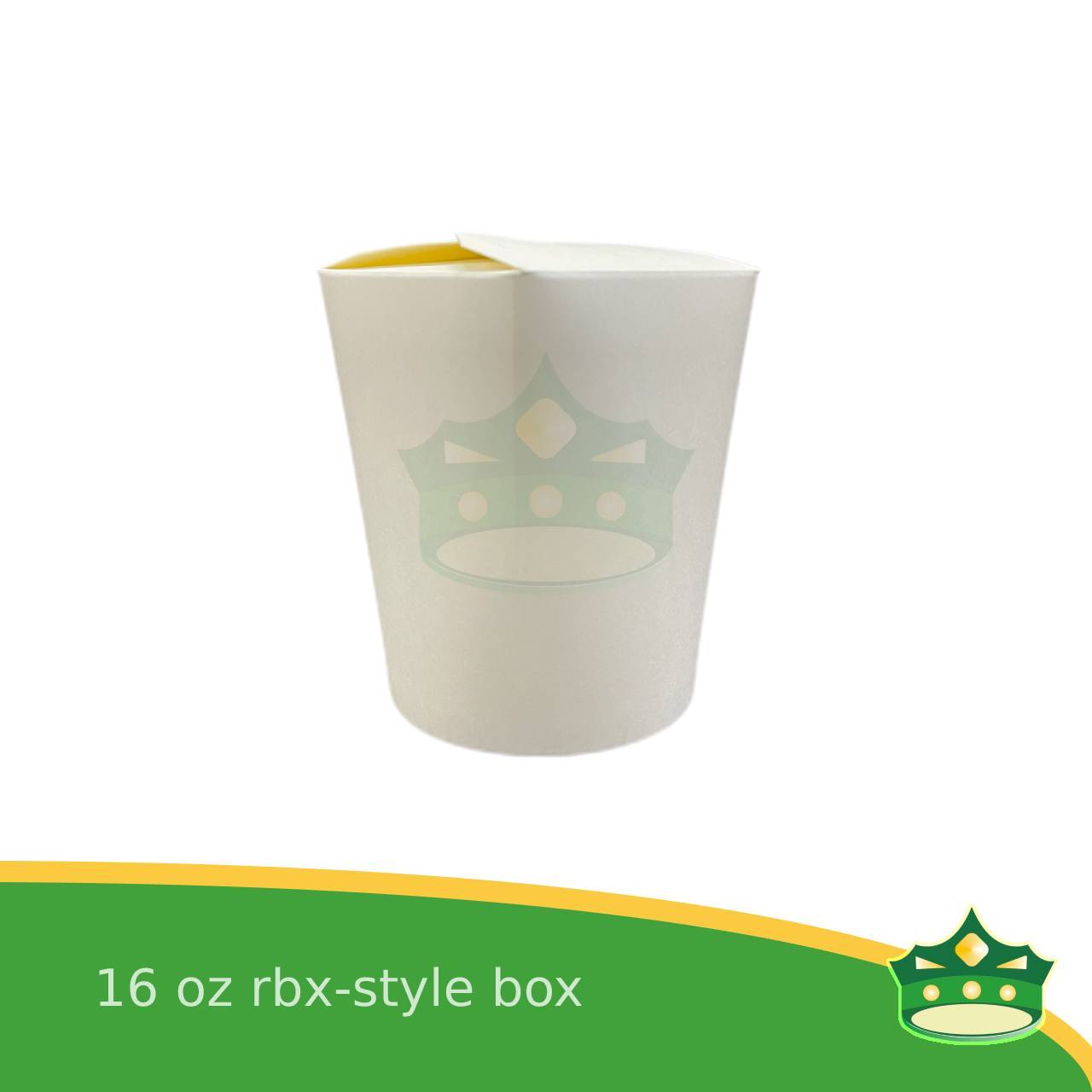 [50 pcs] noodle box / noodle cup paper /rice in a box 470cc white with PE lamination for take-outs of noodles, pasta, ricetoppings, meatballs and so much more