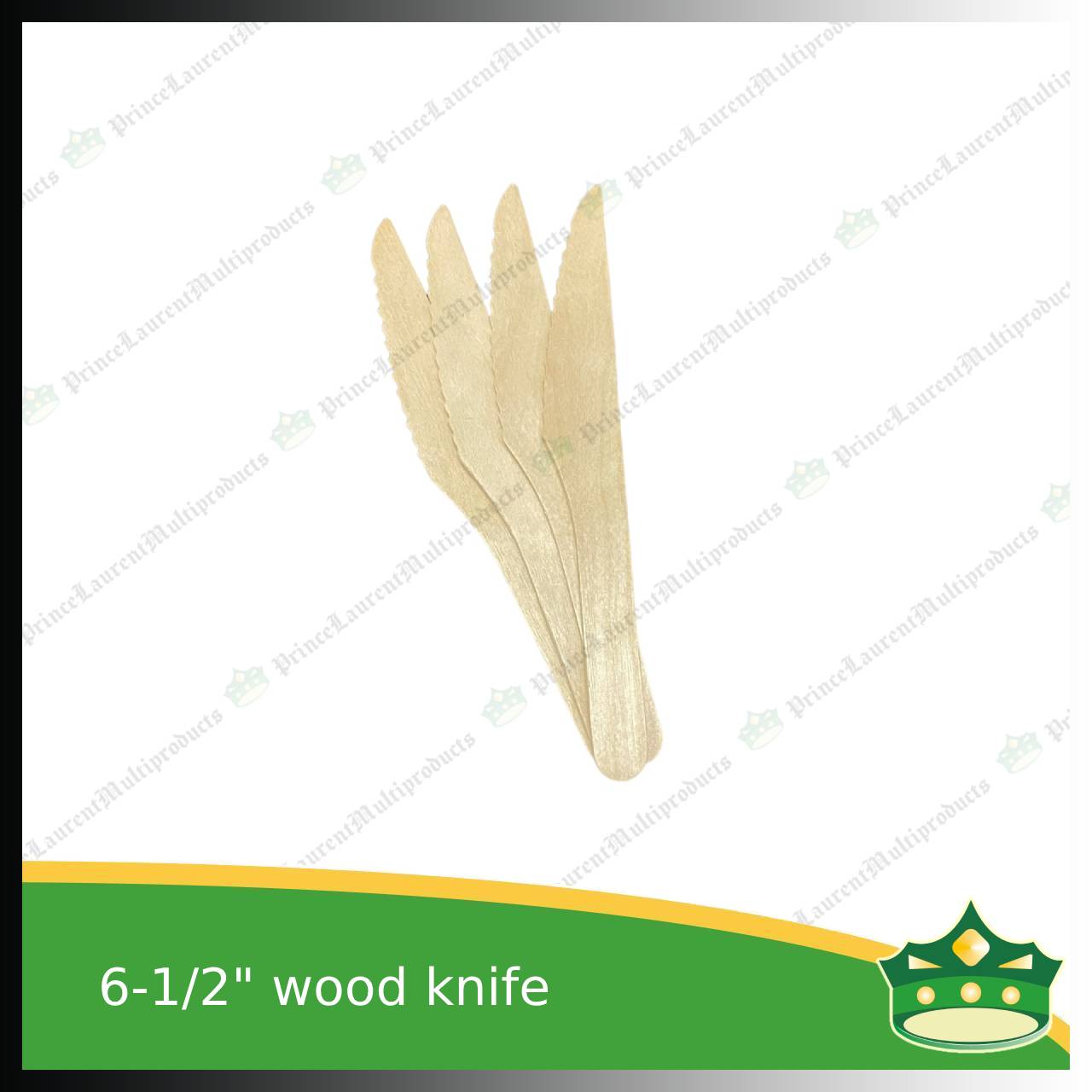 [25 pcs] wooden knife disposable biodegradable cutleries for takeouts as utensils