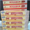 Greaseproof paper (exactly 10meter) roll, Baking paper (approx 5meter) aka Parchment Paper