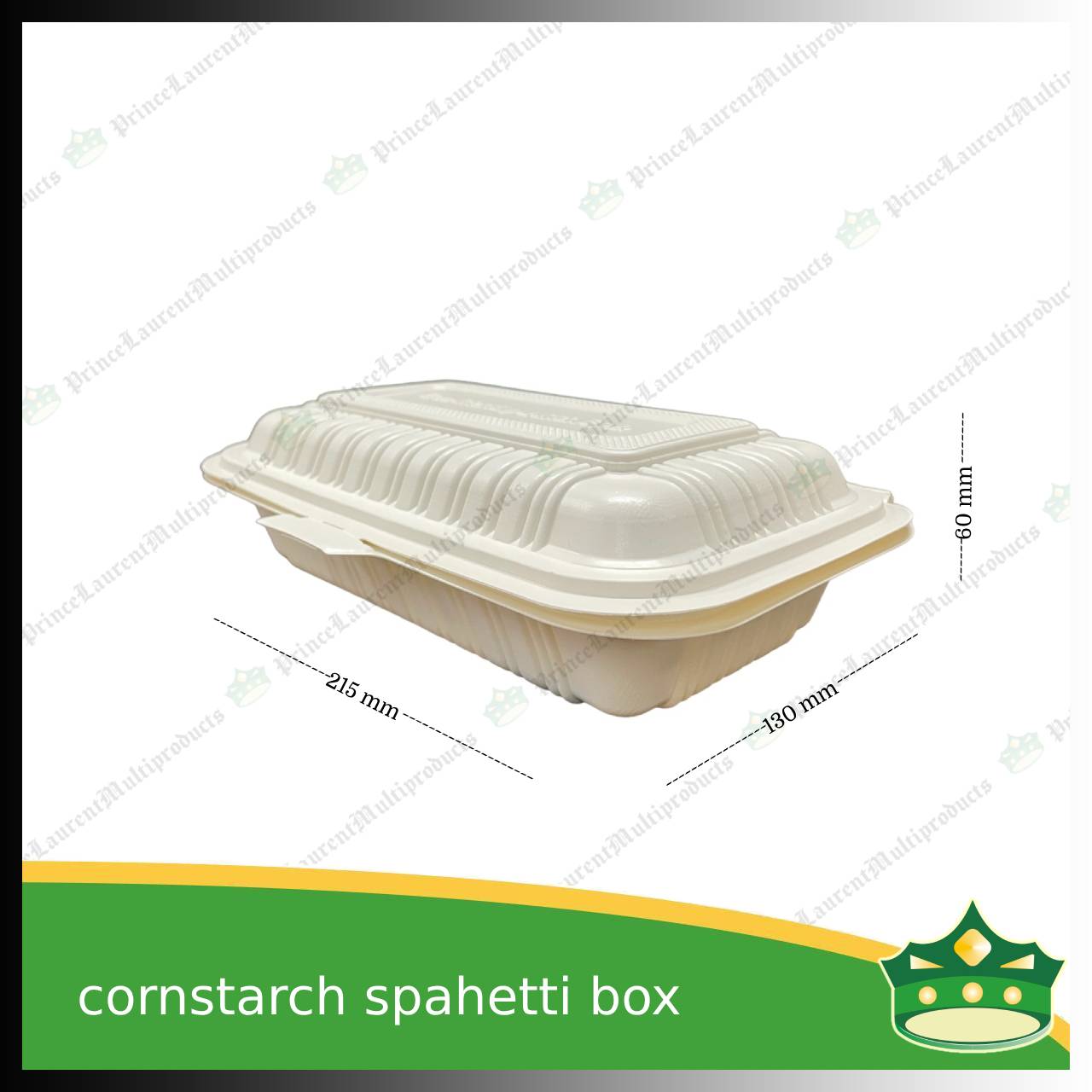 [50 pcs] spaghetti noodle box compostable cornstarch food box biodegradable meal box
