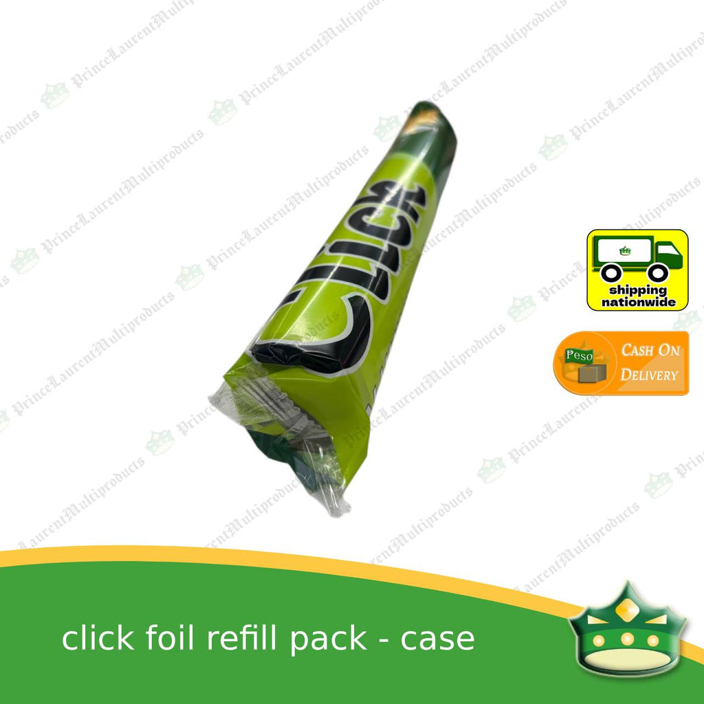 [1 case] CLICK aluminum foil refill packs (48 rolls) for wrapping food, embotido, bangus, inihaw