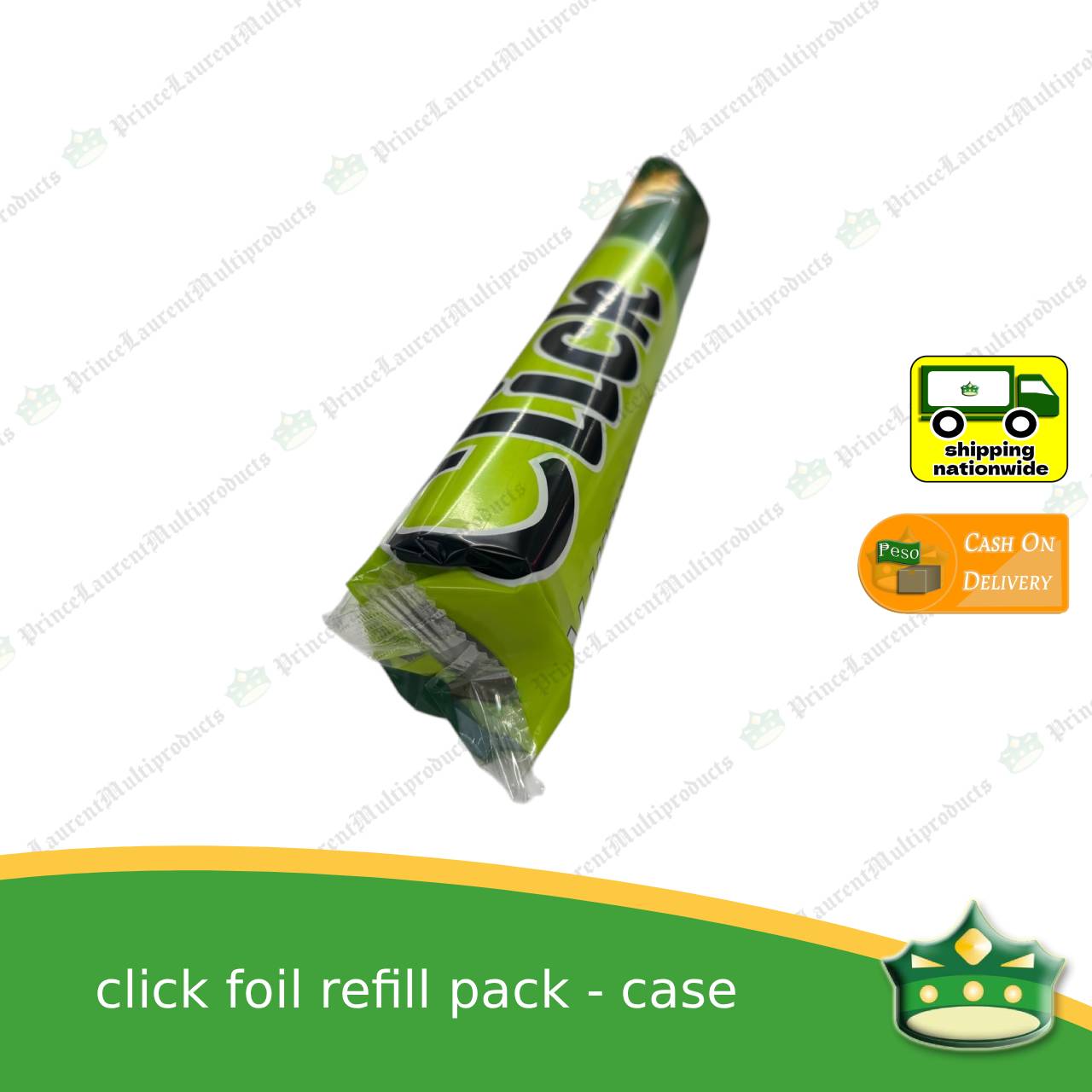 [1 case] CLICK aluminum foil refill packs (48 rolls) for wrapping food, embotido, bangus, inihaw