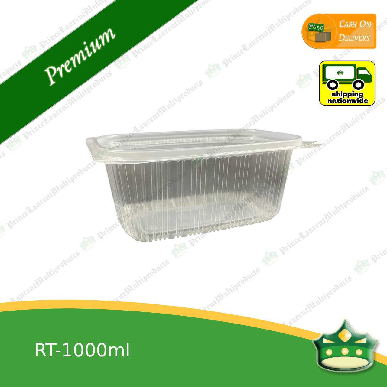 [50 pcs] unique microwavable rectangular container as food holders / takeout containers