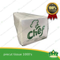 [1000 pcs] precut tissue MG pulp white for food & catering services, hospitality services, household uses