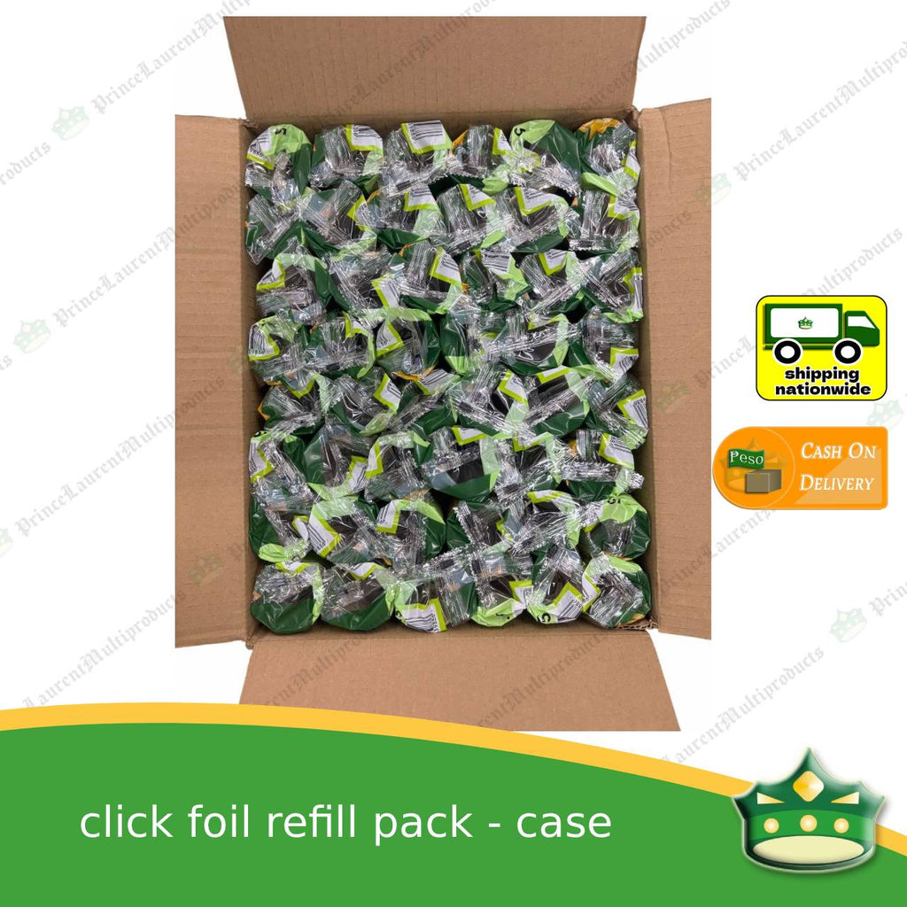 [1 case] CLICK aluminum foil refill packs (48 rolls) for wrapping food, embotido, bangus, inihaw