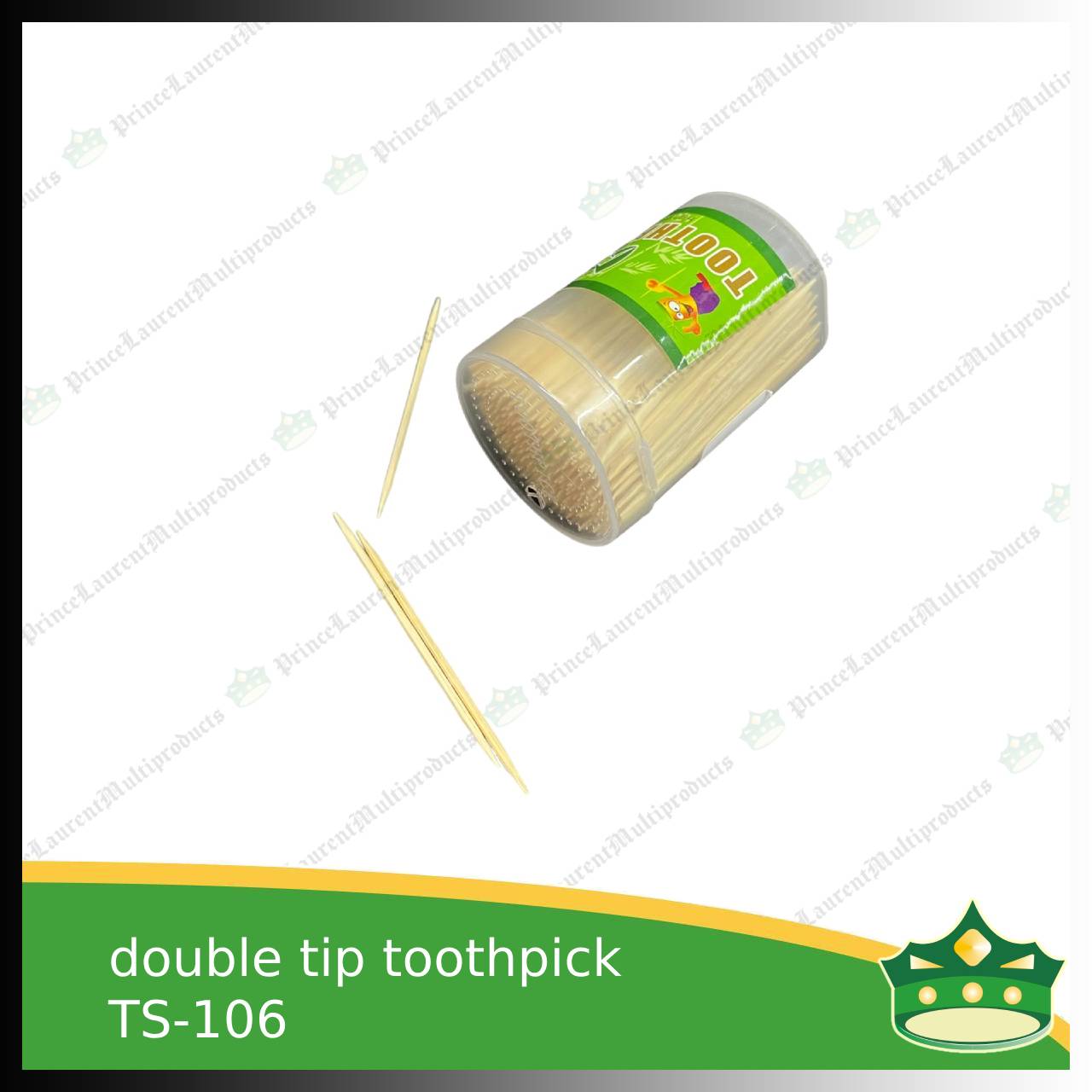 [280 pcs] bamboo toothpick double tip with holder for hygiene and practicality use in household or restaurant