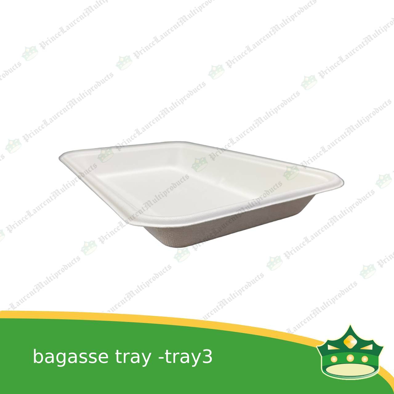 [25 pcs] bagasse paper tray rectangular 6x9 inches fruit tray as grocery packaging, fruit repacking, vegetable repacking, meat repackaging, frozen products repacking, produce packing