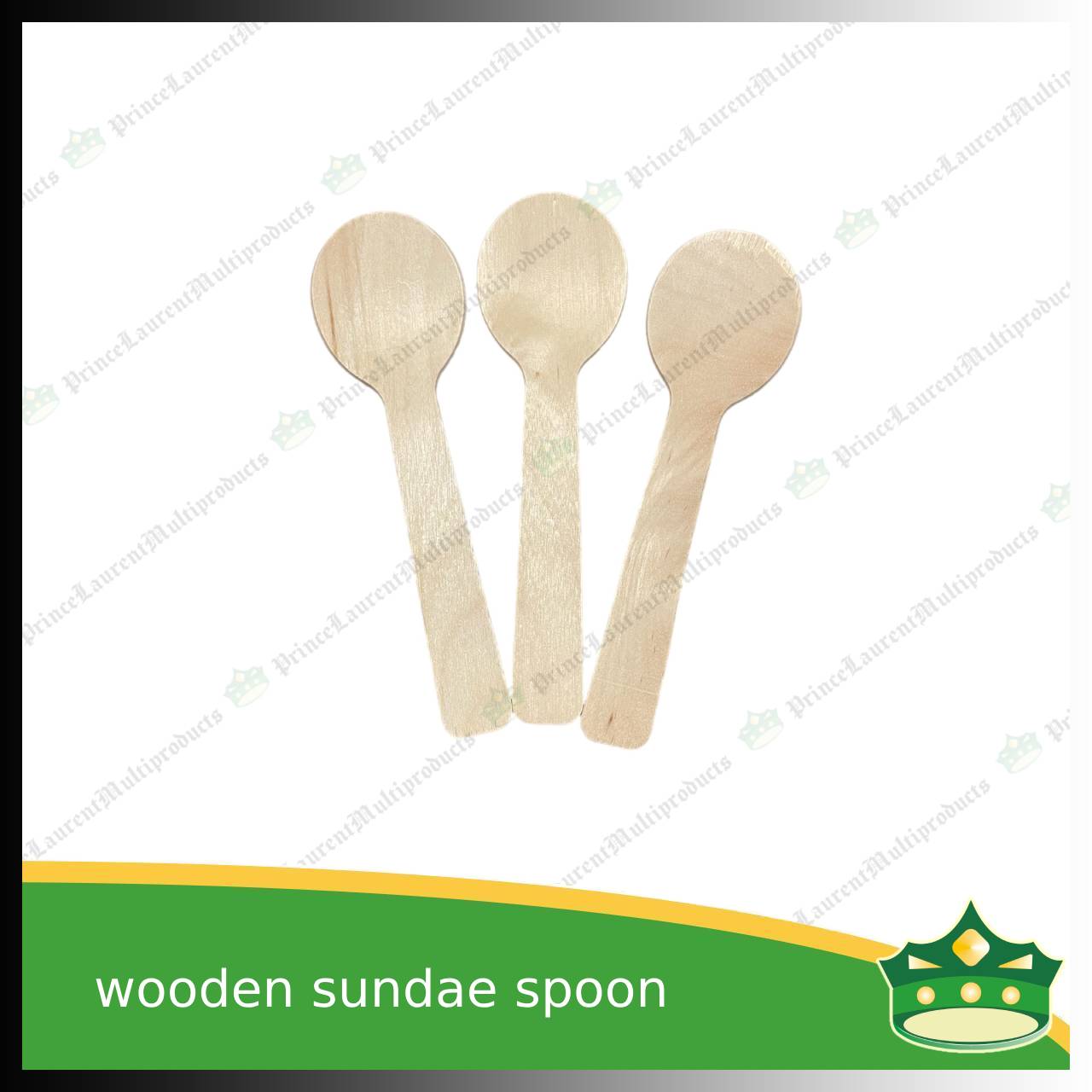 [50 pcs] wooden mini sundae spoon disposable biodegradable server cutleries for takeouts as utensils