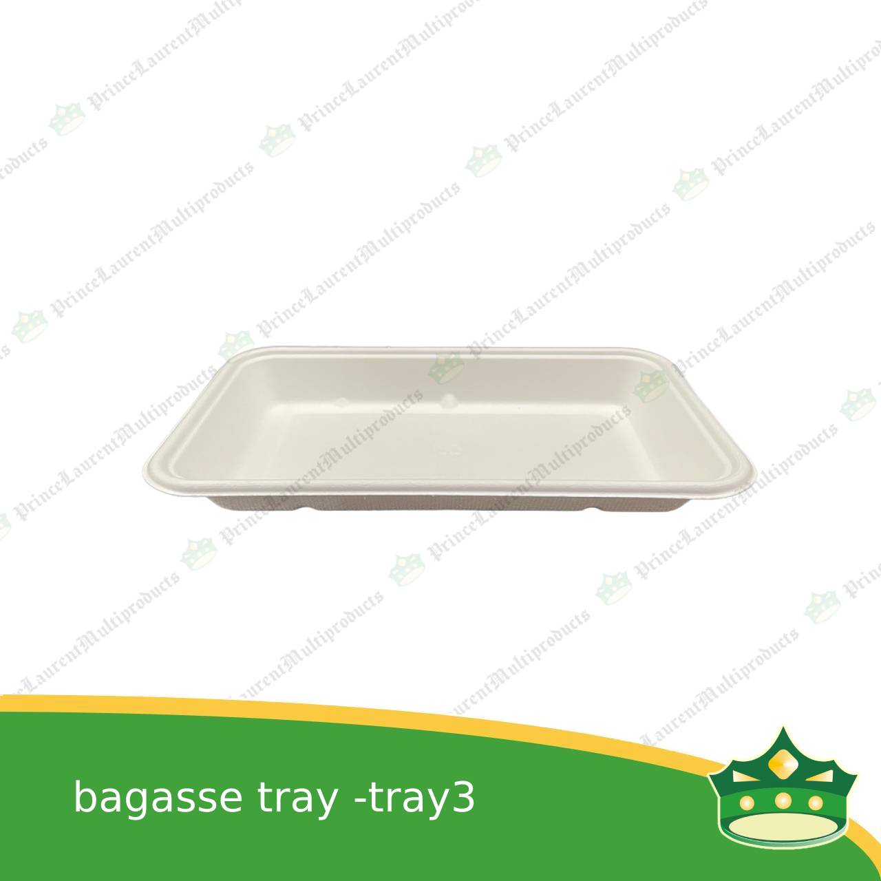 [25 pcs] bagasse paper tray rectangular 6x9 inches fruit tray as grocery packaging, fruit repacking, vegetable repacking, meat repackaging, frozen products repacking, produce packing