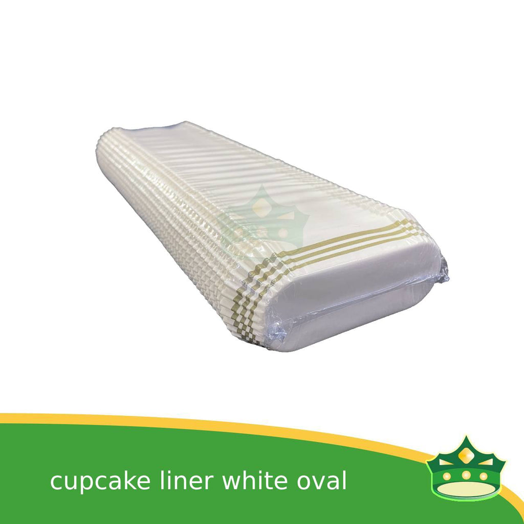 [1000 pcs] cupcake liner oval brown, white  for pastries,  tarts, cupcakes, eclairs, fudge bars