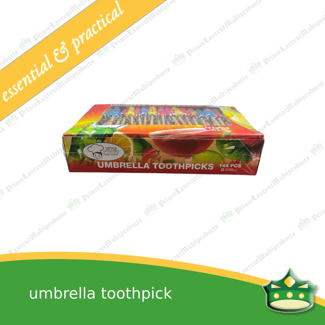[144 pcs] umbrella toothpick for a good food presentation and aesthetics