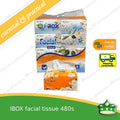 [480 sheets] facial tissue white 480's IBOX for personal, office or household uses
