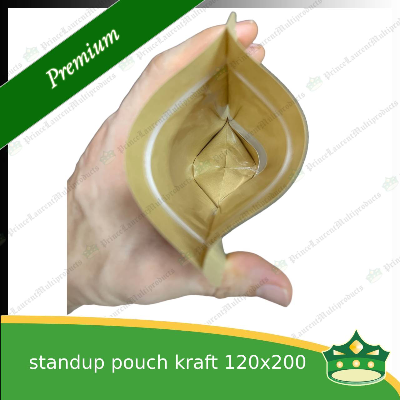 [100 pcs] standup pouch with ziplock kraft with window 120 x 200 mm for repacking corn, peanuts, anchovies dilis, nuts, sweets, sampaloc, chicharon, snacks, baked goodies
