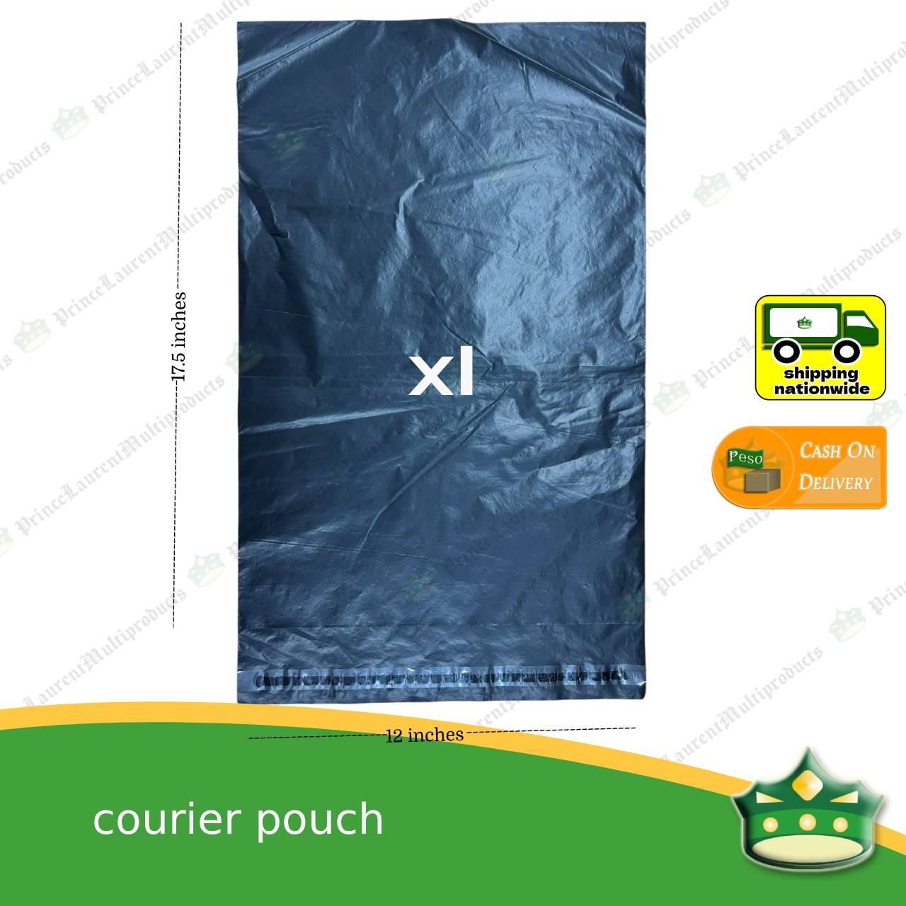 [approx. 100] Black courier pouch with adhesive for packing parcels and delivery bags, suitable for shipping nationwide.
