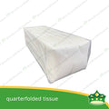 [350 sheets] quarterfolded tissue white pure pulp for table napkin, food or hospitality services, table napkins