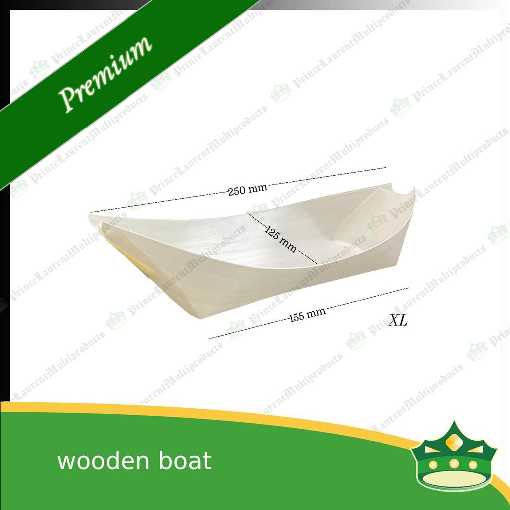 [50 pcs] wooden boat or wooden trays to serve as food holder for nachos, fries, dimsum, meriendas, breads, takoyaki, fishball, squidball