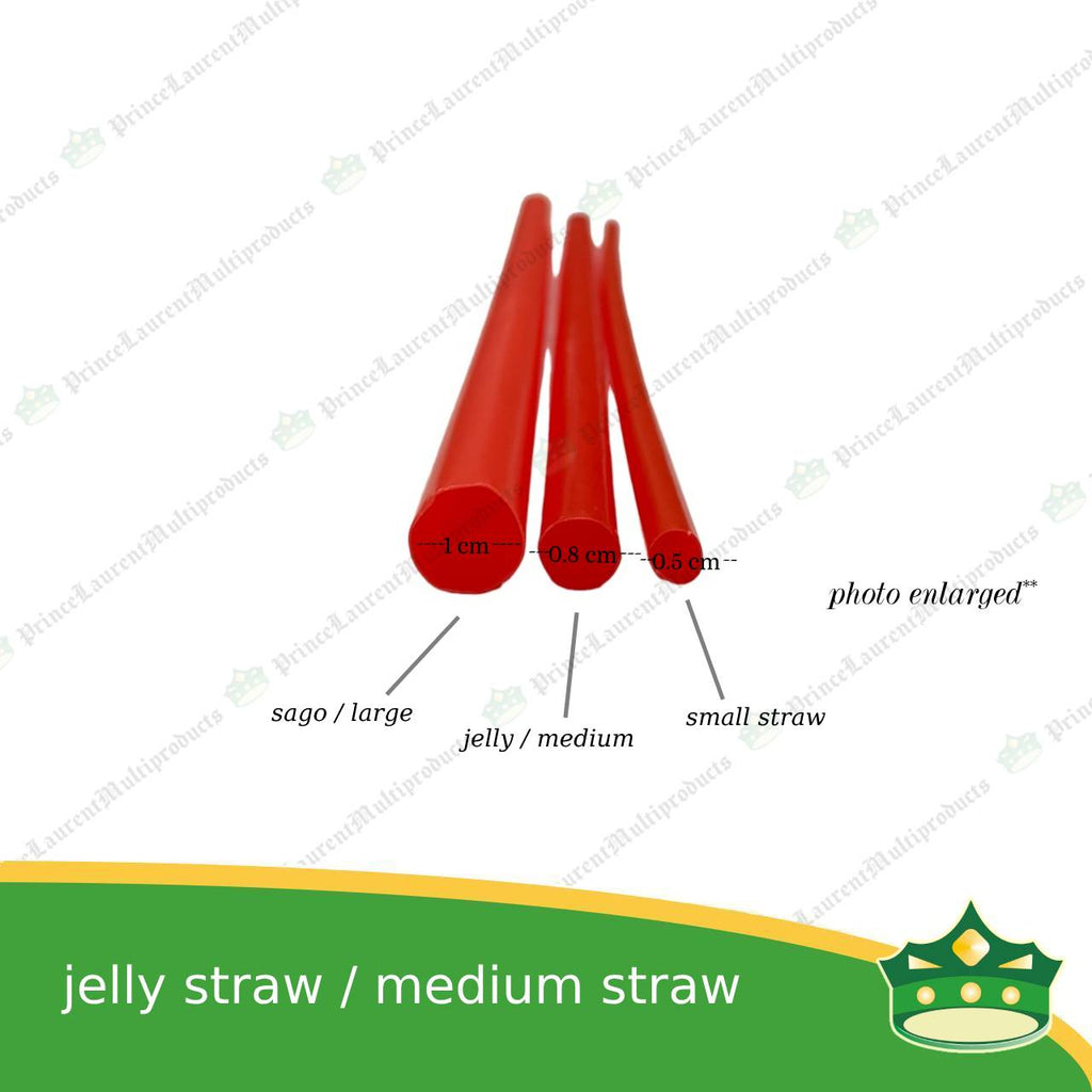 [1 kilo] plastic jelly straw or medium size drinking straw for takeout beverages