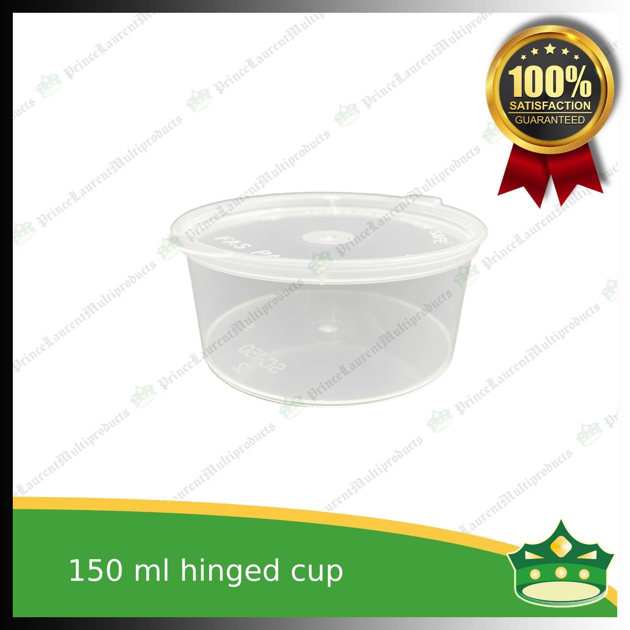 [60 pcs] 150 ml hinged sauce cup clear microwavable plastic with attached lid for take out of sauce gravy specimen / sample cup