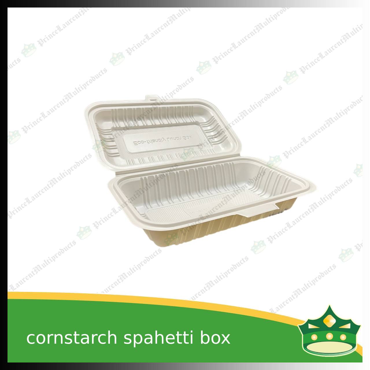 [50 pcs] spaghetti noodle box compostable cornstarch food box biodegradable meal box