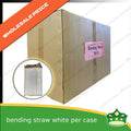 [1 case] bending straw or Bendable Straw Standard Length 20cm white plastic