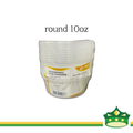 IBOX brand microwavable plastic round containers take out for soups and other food products