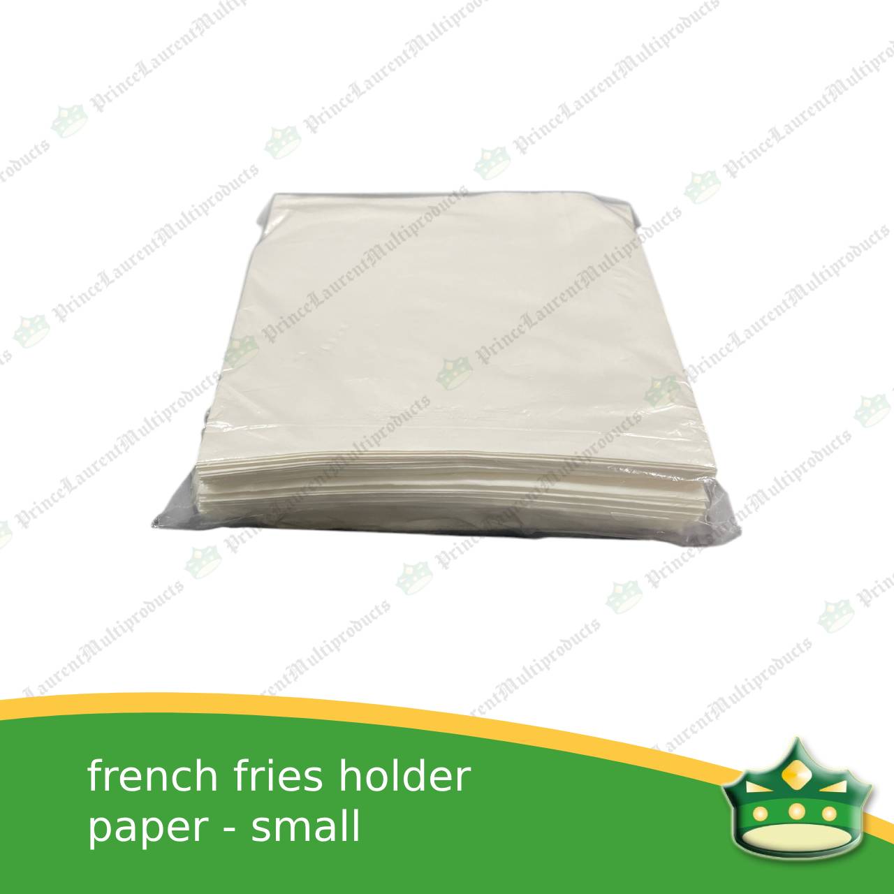 [100 pcs] fries holder paper small plain white