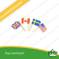 [144 pcs] flag toothpick for a good food presentation and aesthetics on sandwiches, pika pika or snacks