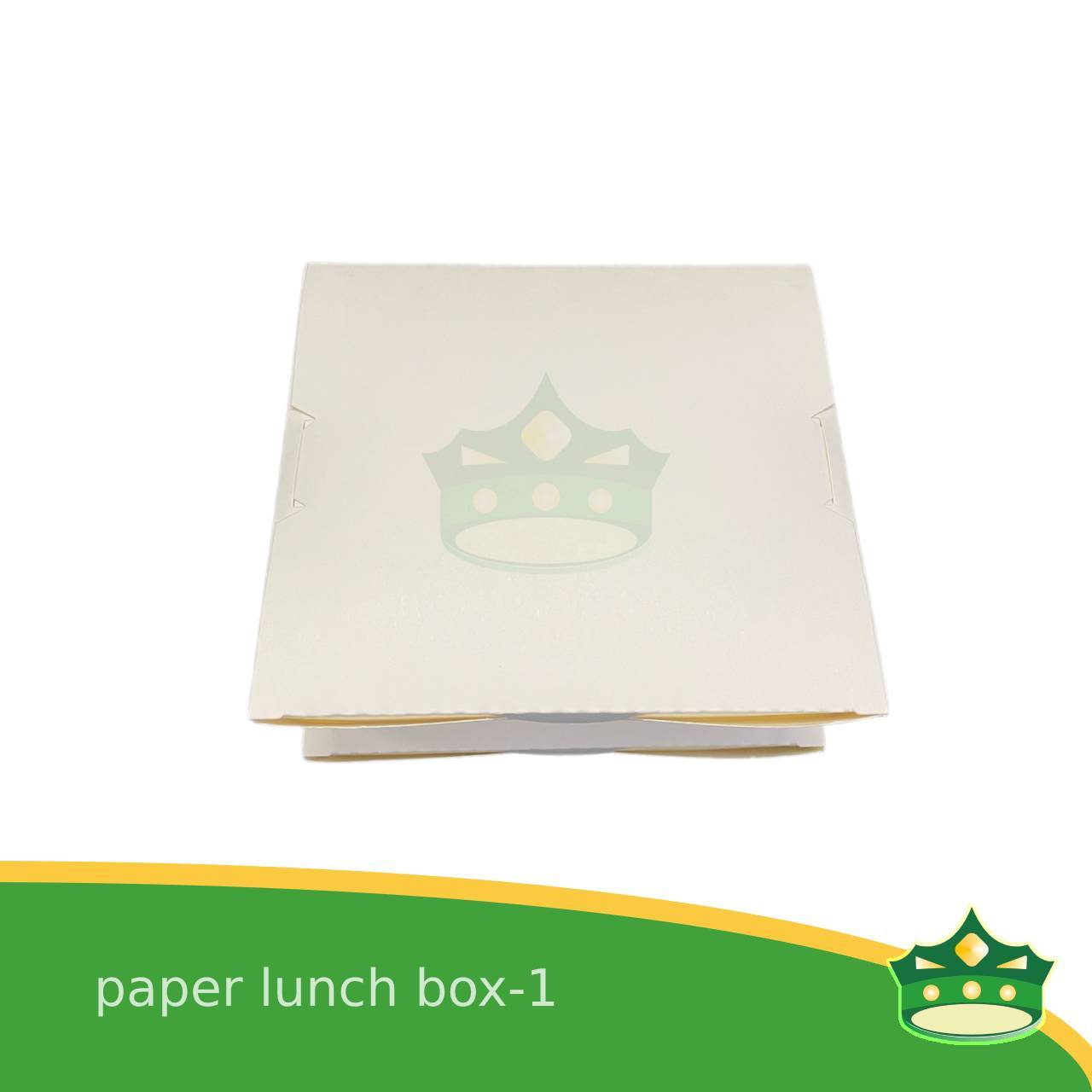 [25 pcs] paper lunch box 1 white laminated for large meals, viands, ulam, rice toppings, pansit, noodles, take-outs, food deliveries, leak-proof, saucy take-outs