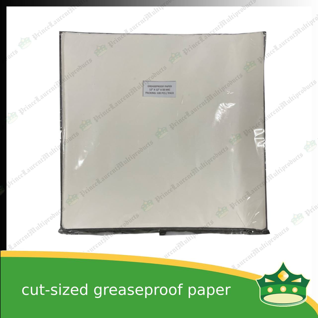 [100 pcs] cut-sized greaseproof paper sheet 50 microns for wrapping food, other products, baking and cooking