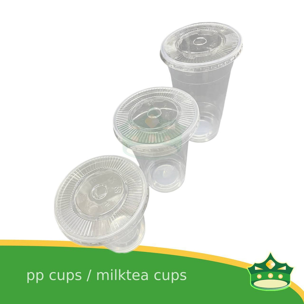 [100 pcs] dome lid or flat lid 95mm for pp milktea cup lemonade cup iced coffee, fruit shakes and other cold beverages
