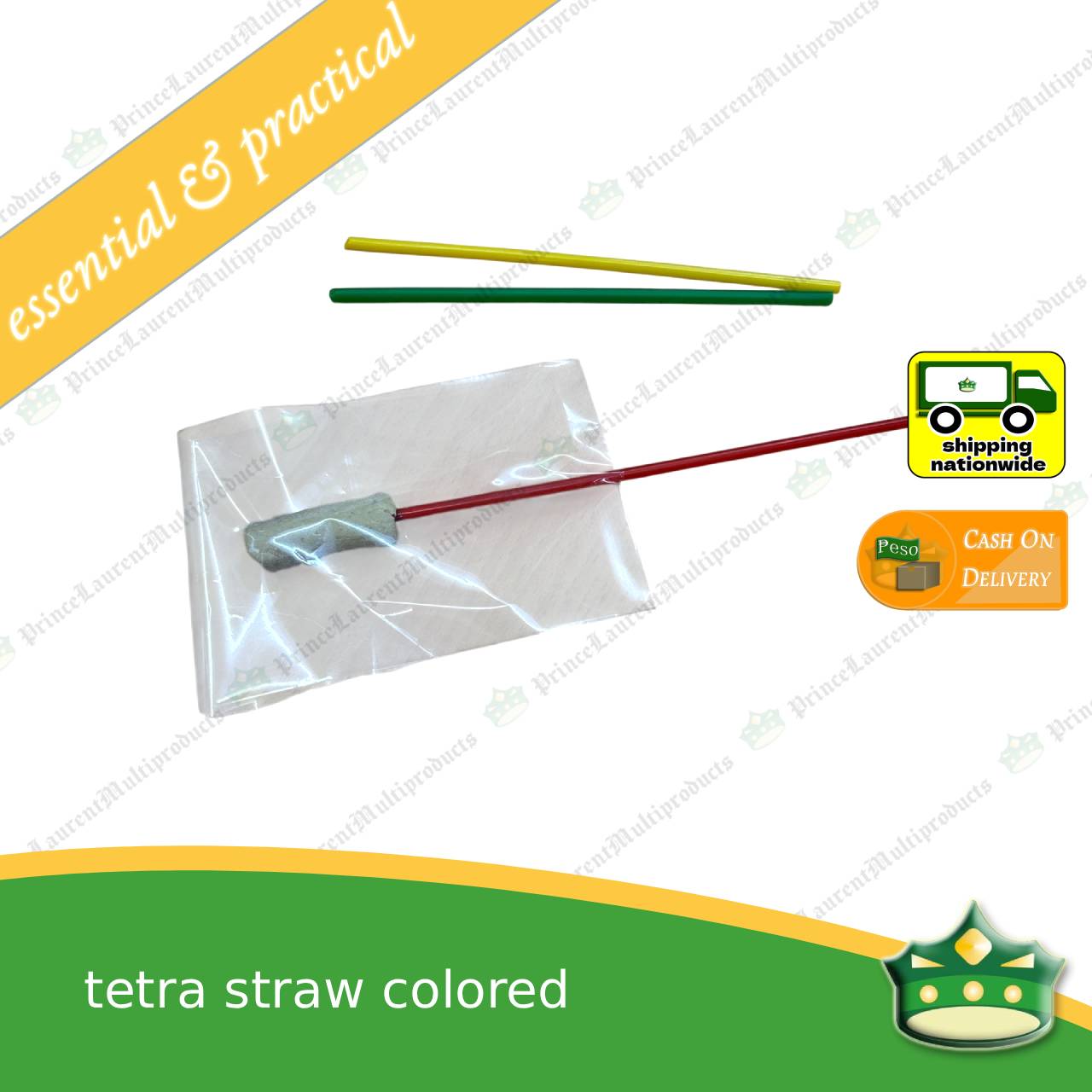 [1 kilo] tetra straw COLORED with sharp tip to puncture hole for sealed juice or as lollipop stick. ice cream stick, candy stick