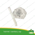 [100 pcs] hairnet white sanitary cap for food service and food safety & hygiene