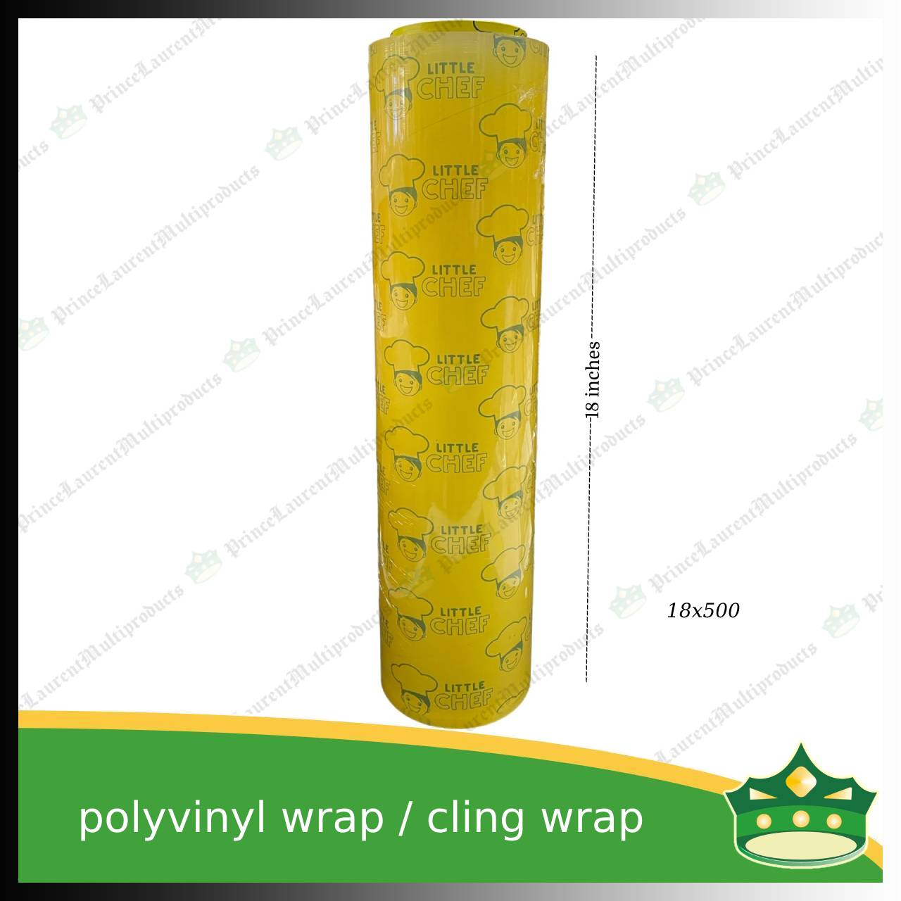 [1 roll] plastic polyvinyl wrap or cling wrap or food wrap to protect surface or items from dirt / moisture