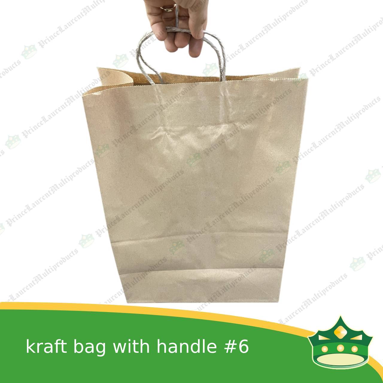 [25 pcs] kraft paper bag with handle #6 (305x172x415mm)