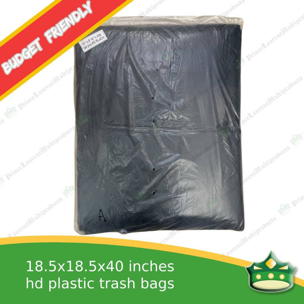 [100 pcs] Disposable Trash bags black for budget seekers
