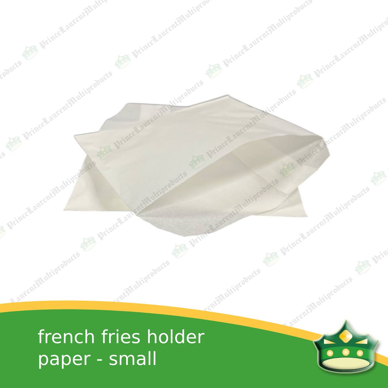 [100 pcs] fries holder paper small plain white