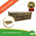[1000 pcs] paper spaghetti jr. box kraft brown for take-outs and delivery of meals, ulam, rice toppings, appetizers, kanin at ulam balot sa karton, laminated inside no leak sauce