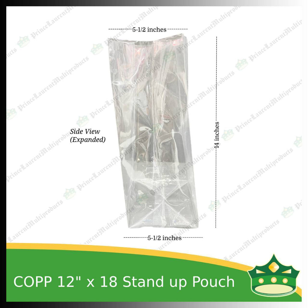 [100 pcs] COPP standup pouches 12 x 18 inches for bigger items or repacking of several products
