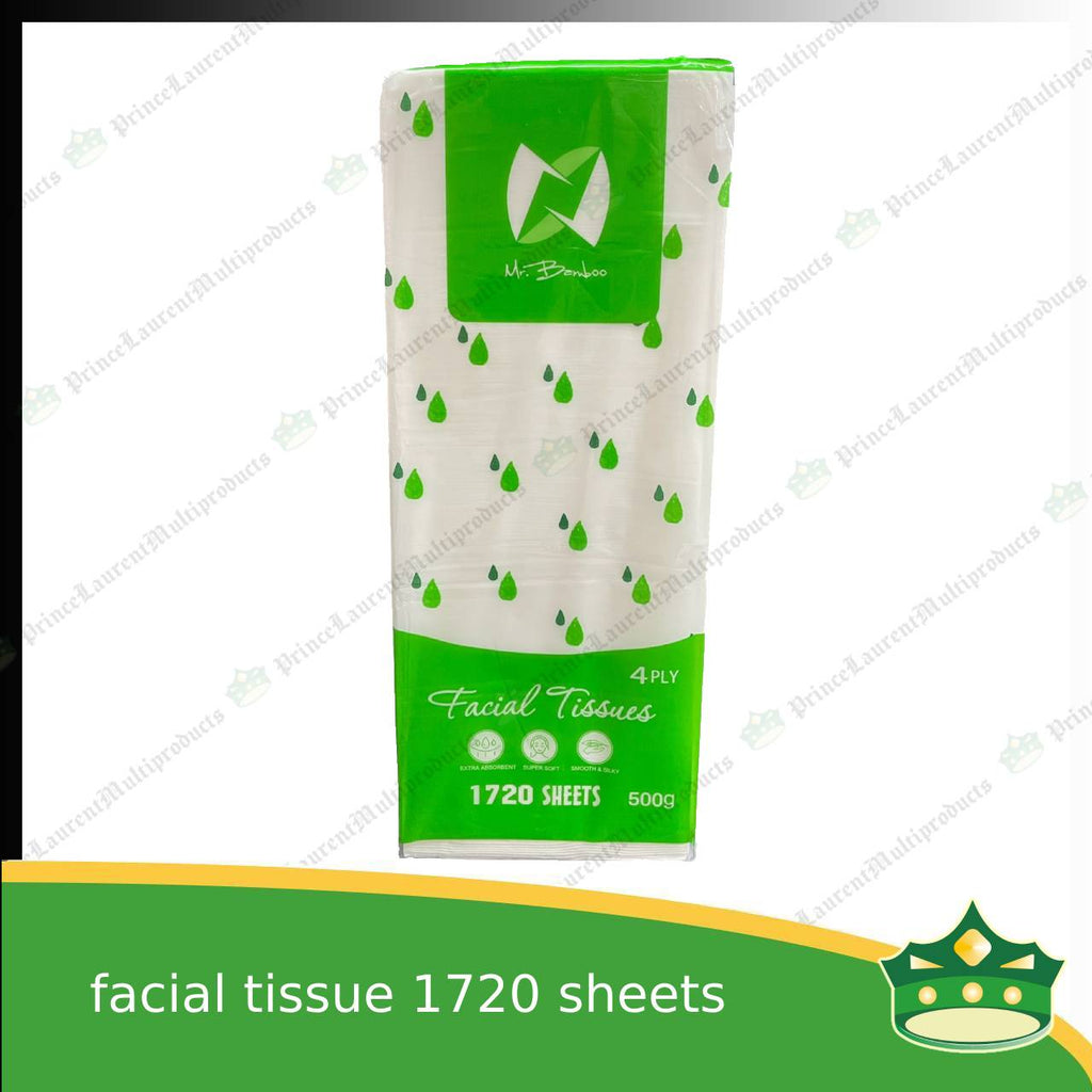 [1720 sheets] facial tissue white for personal or household uses