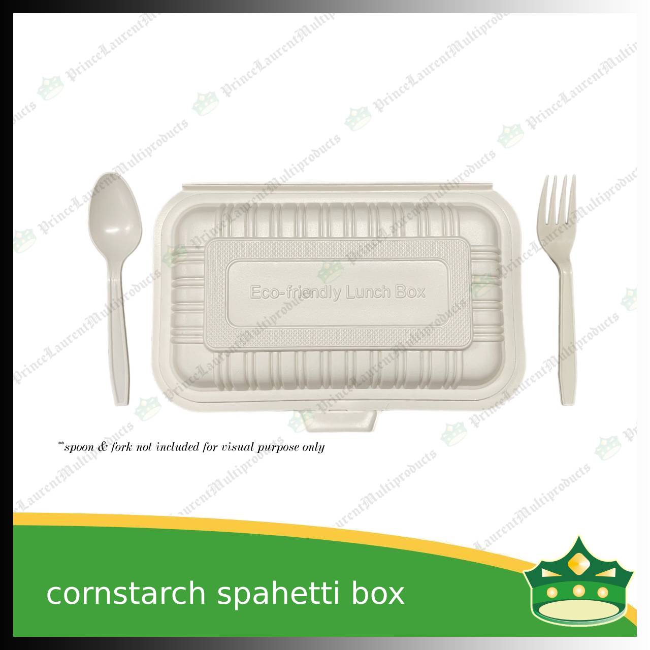 [50 pcs] spaghetti noodle box compostable cornstarch food box biodegradable meal box