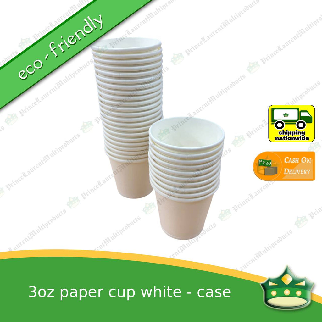 [1 case] paper cup 3 oz plain white as sampler cup, taste test cup (2,000 pcs)