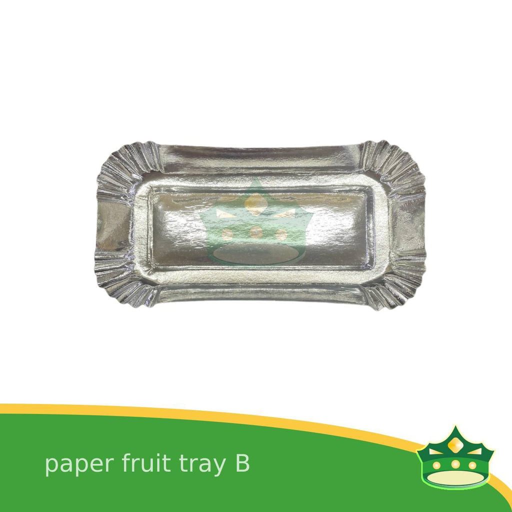 [20 pcs] paper fruit tray B laminated for packing of fruits and vegetables on supermarkets, groceries or palengke, packing of kakanin and other delicacies