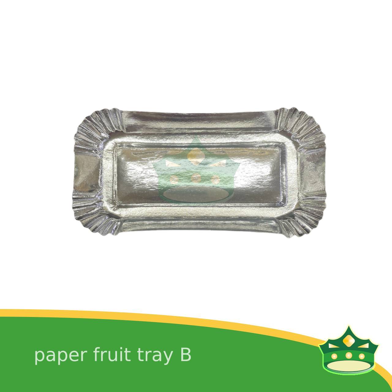 [20 pcs] paper fruit tray B laminated for packing of fruits and vegetables on supermarkets, groceries or palengke, packing of kakanin and other delicacies
