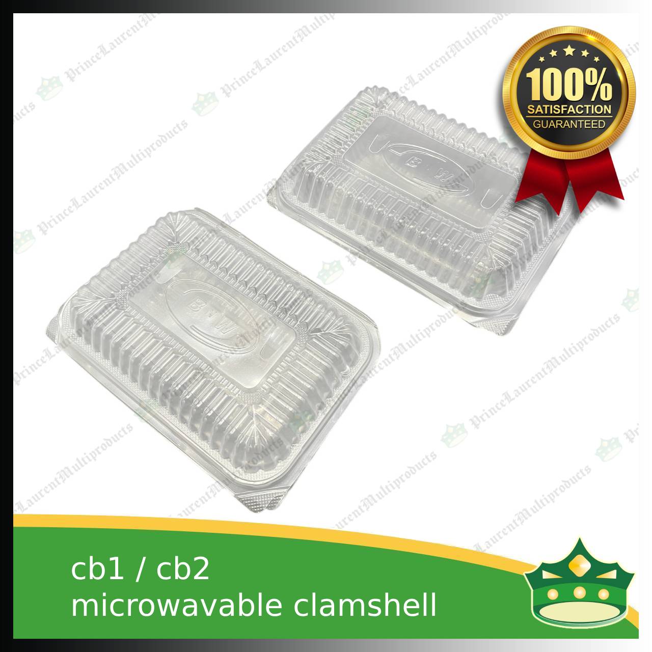 [50 pcs] spaghetti box plastic pp microwavable clamshell for food catering service, food box