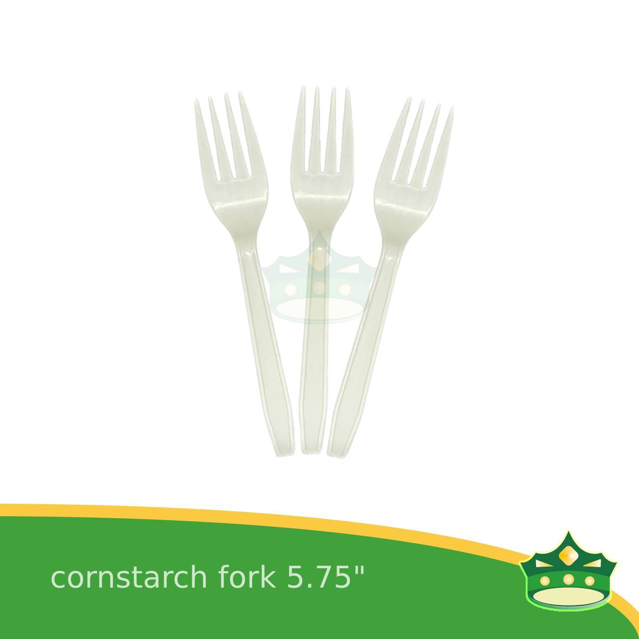 [25 pcs] compostable cornstarch spoon and fork biodegradable disposable for takeout utensils