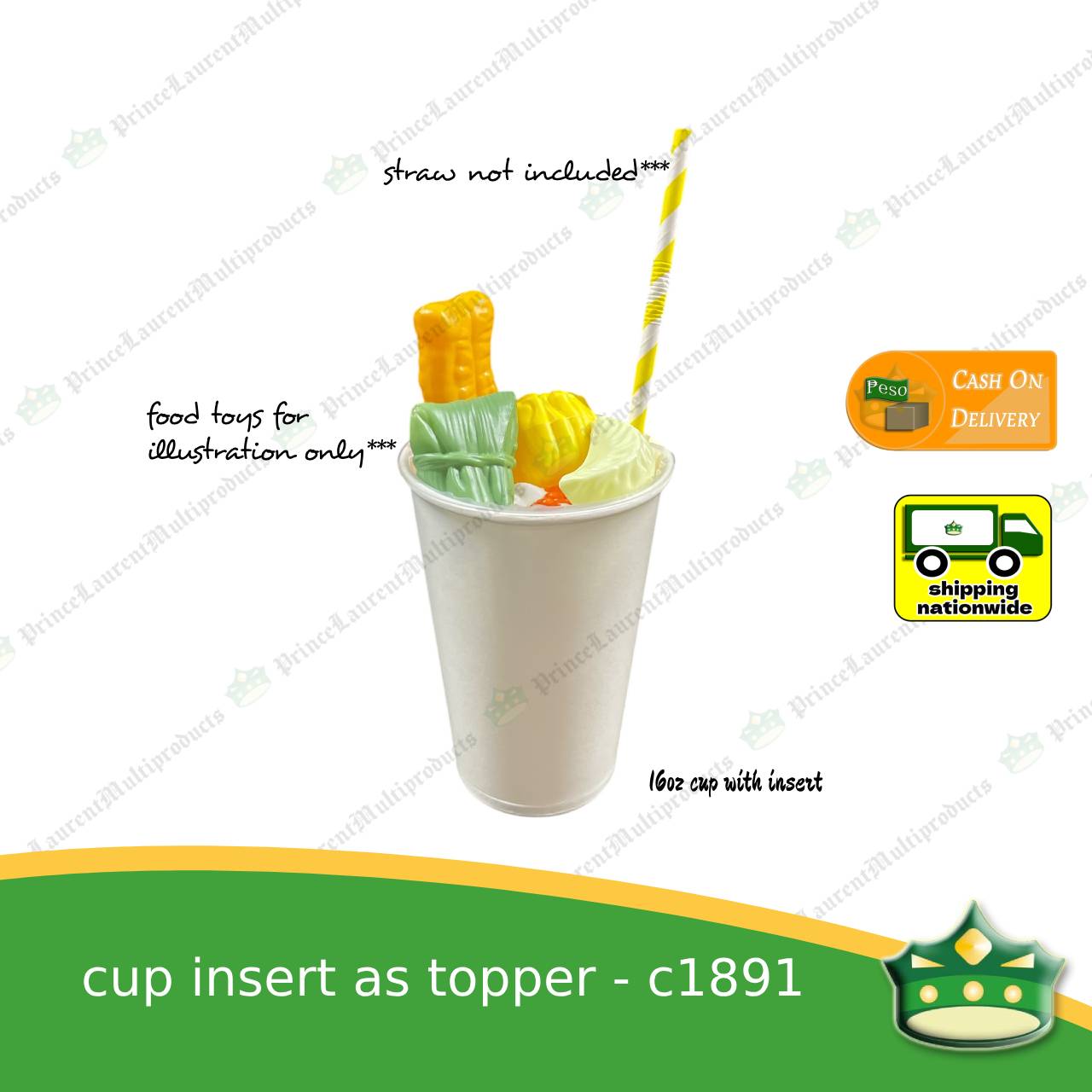 [50 pcs] fries topper cup insert 85mm for French fries holder , dimsum and other food holder on top