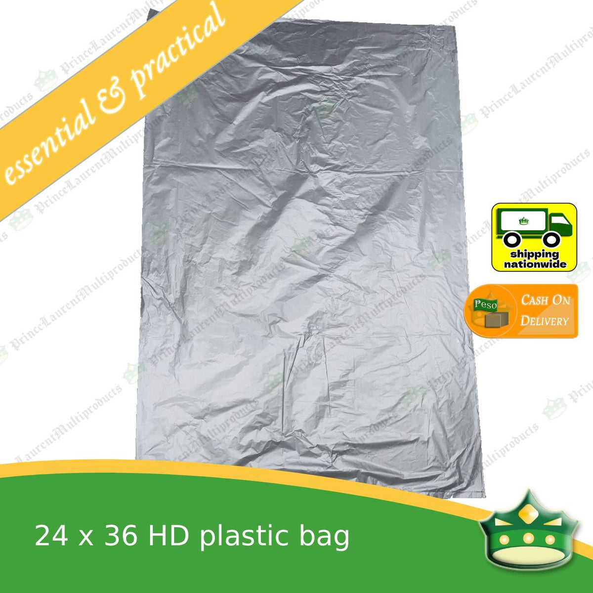 [100 pcs] 24x36 inches HD plastic bag, laundry bag vegetable bag and other uses