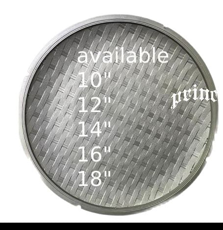[5 pcs] plastic bilao trays black small sizes
