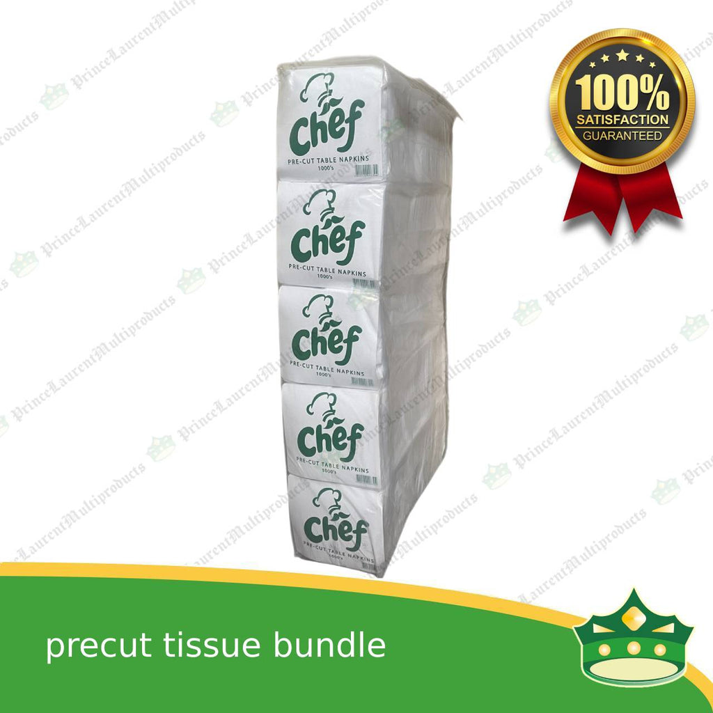 [5000 pcs] precut tissue MG pulp white for food & catering services, hospitality services, household uses
