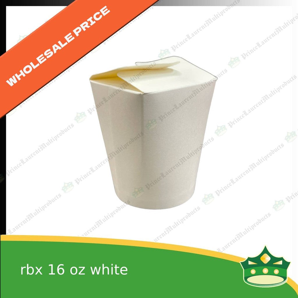 [1case] noodle box 16oz / noodle cup paper /rice in a box 470cc white with PE lamination for takeout